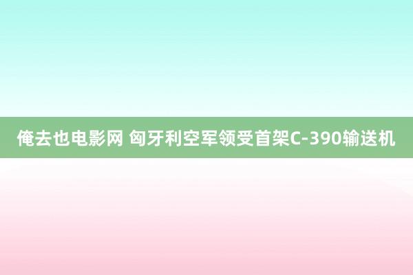 俺去也电影网 匈牙利空军领受首架C-390输送机