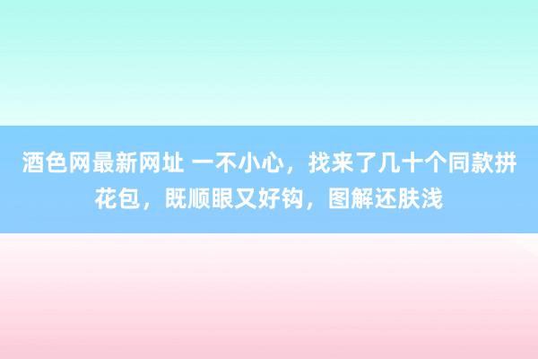 酒色网最新网址 一不小心，找来了几十个同款拼花包，既顺眼又好钩，图解还肤浅