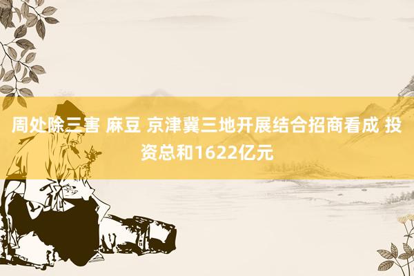 周处除三害 麻豆 京津冀三地开展结合招商看成 投资总和1622亿元