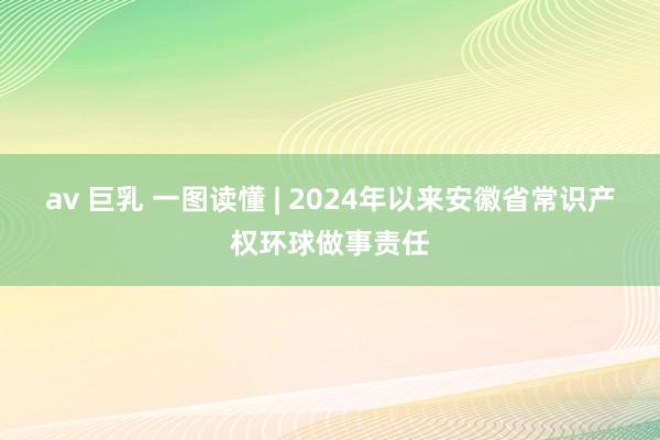 av 巨乳 一图读懂 | 2024年以来安徽省常识产权环球做事责任