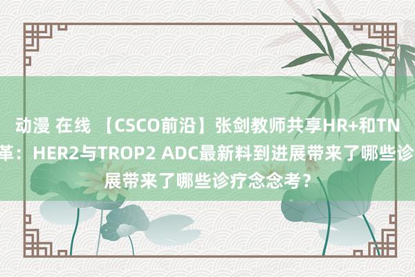 动漫 在线 【CSCO前沿】张剑教师共享HR+和TNBC诊疗变革：HER2与TROP2 ADC最新料到进展带来了哪些诊疗念念考？