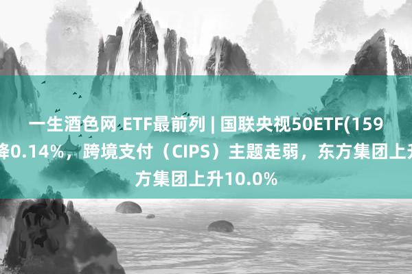 一生酒色网 ETF最前列 | 国联央视50ETF(159965)下降0.14%，跨境支付（CIPS）主题走弱，东方集团上升10.0%