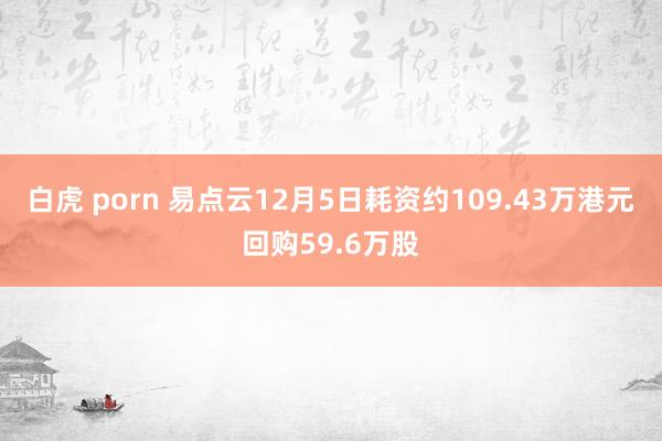 白虎 porn 易点云12月5日耗资约109.43万港元回购59.6万股