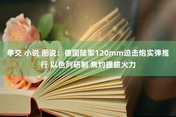 拳交 小说 图说：德国陆军120mm迫击炮实弹推行 以色列研制 焦灼提拔火力