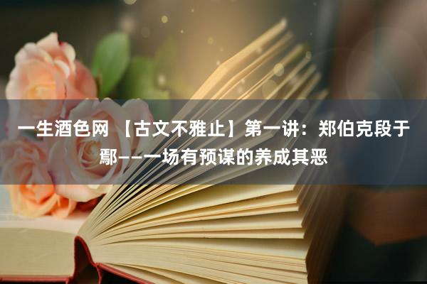 一生酒色网 【古文不雅止】第一讲：郑伯克段于鄢——一场有预谋的养成其恶